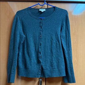 Blue Button-Up Cardigan